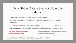 Case Study Presentation Peter Tobin Murder