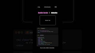 Simple border effect with just html and css #coding #htmlandcss #frontendcourse #webdevlopment