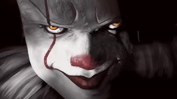 Procreate how to draw an angry clown. IT