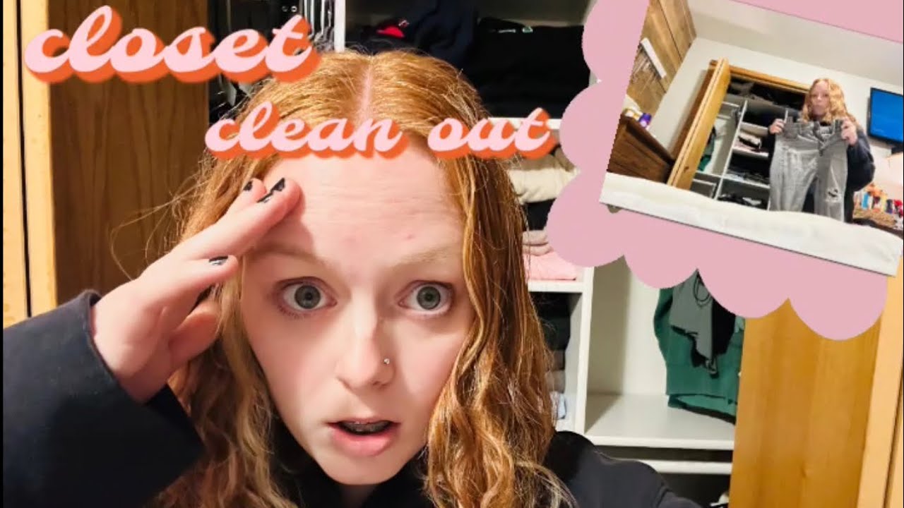 closet cleanout - YouTube