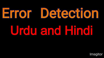 Error detection  || Urdu and Hindi ||  Errors ||  Lect: 1