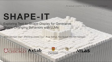 SHAPE-IT: Text-to-Shape-Display for Generative Shape-Changing Behaviors with LLMs [UIST2024]