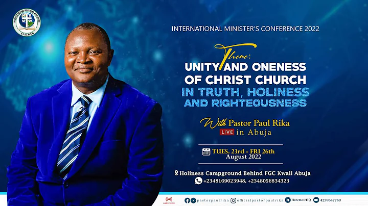 INTERNATIONAL HOLINESS MINISTERS' CONFERENCE 2022 (EVENING SESSION DAY 3)