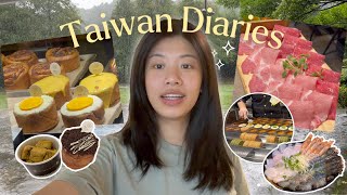 Taiwan Diaries ep.3 🇹🇼 typhoon, hot springs, pastries, and hair transformation!