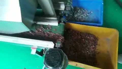 Angelon scrap metal color sorting machine to separate copper and aluminum/jasmine@ajlong.cn