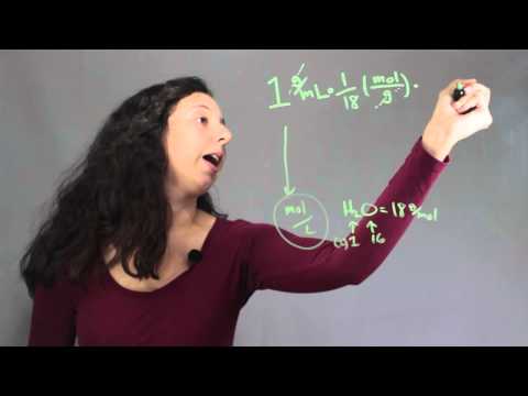 Density to Molarity Conversion : Chem Class