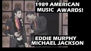 MICHAEL JACKSON 1989 AMERICAN MUSIC AWARDS! EDDIE MURPHY PRESENTS AWARDS