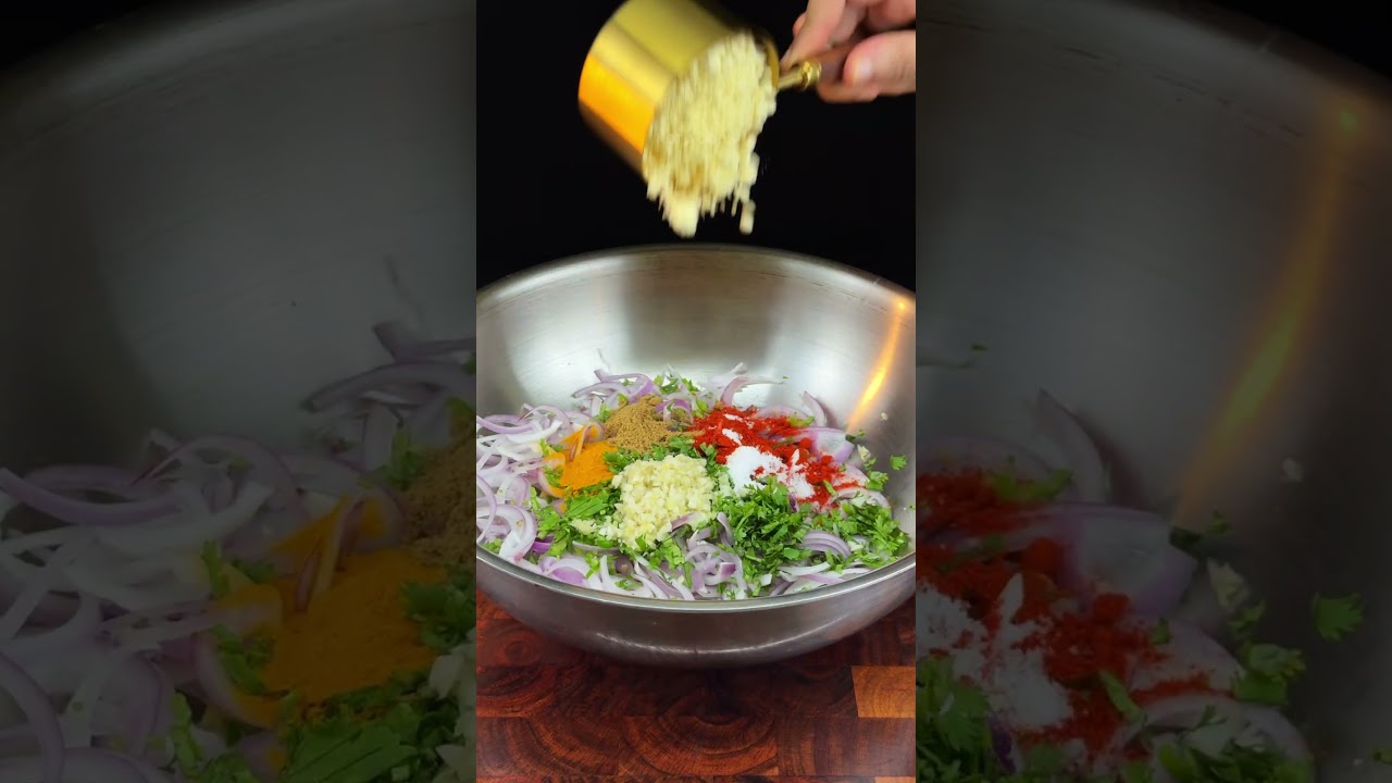 Onion Pakoda 🧅 #asmr #recipe #cooking