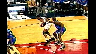 NBA On TNT - Shaq Battles DPOY Dikembe Mutombo In Denver! 1995