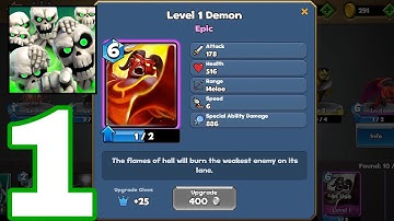 Castle Crush: Clash Cards Game - Gameplay Walkthrough Episode 1 - Tutorial (iOS, Android)