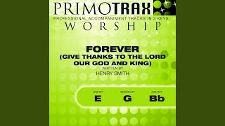 Miniatura de vídeo de "Primotrax Worship - Forever (Give Thanks to the Lord Our God and King) (Medium Key: G with Backing Vocals)..."