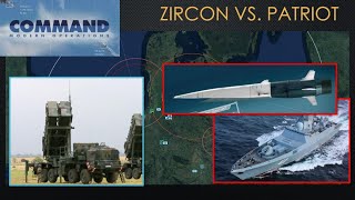 Can Patriot stop a Zircon hypersonic cruise-missile in Command: Modern Operations?