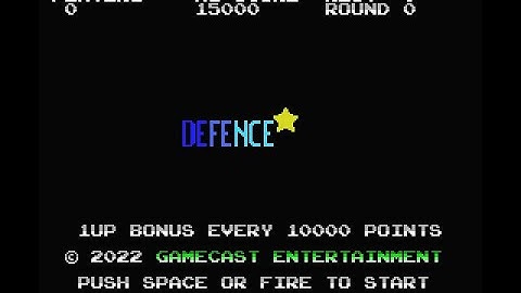 Defence - Game Cast Entertainment © 2022 p/ MSX  🕹️ 👾