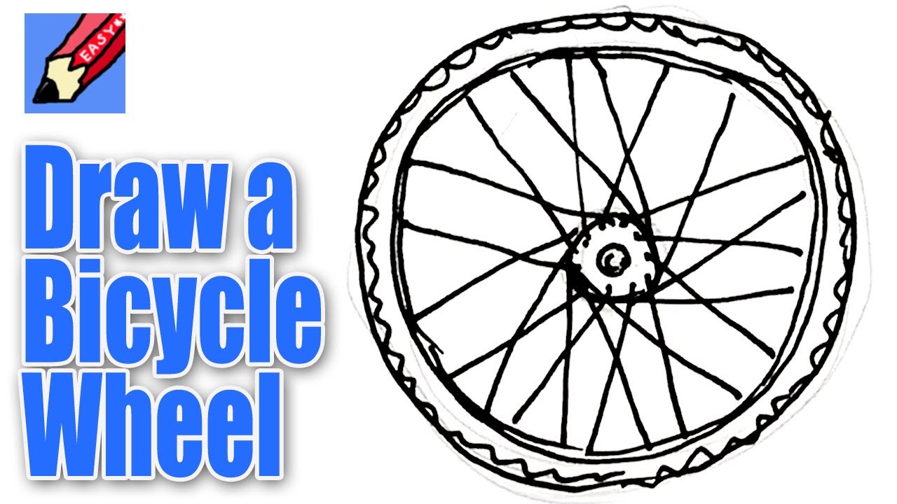 How to draw a Bicycle Wheel Real Easy - Spoken Tutorial - YouTube