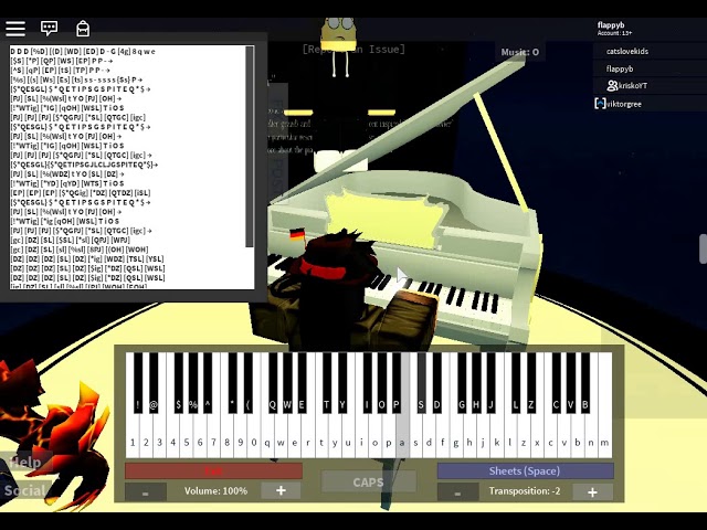 Roblox Piano Sia Chandlier Full Notes In The Description By Flappyb Ossashii - high hopes roblox piano