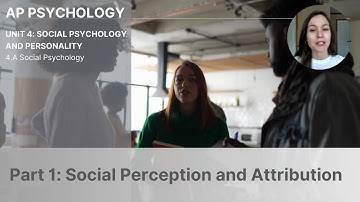Unit 4A Part 1 Social Perception & Attribution