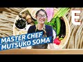 Handmade soba noodles by master chef mutsuko soma  omakase