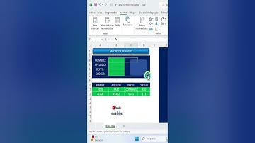 Macro para Realizar REGISTROS en forma automática #excel #excelblue #exceltips #macros#tutorial