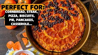 Stargazer 13.5-Inch Cast Iron Braiser Pan 4.9-Quart | Best Nonstick Cast Iron Braiser Pan