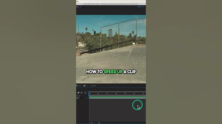 How to Speed up A Clip in After Effects #aftereffects