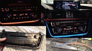 BMW F30 LED Radio Trim Upgrade &amp; Installation LCI