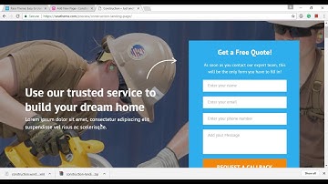 Homepage settings -Construction Landing Page | Free Construction WordPress theme