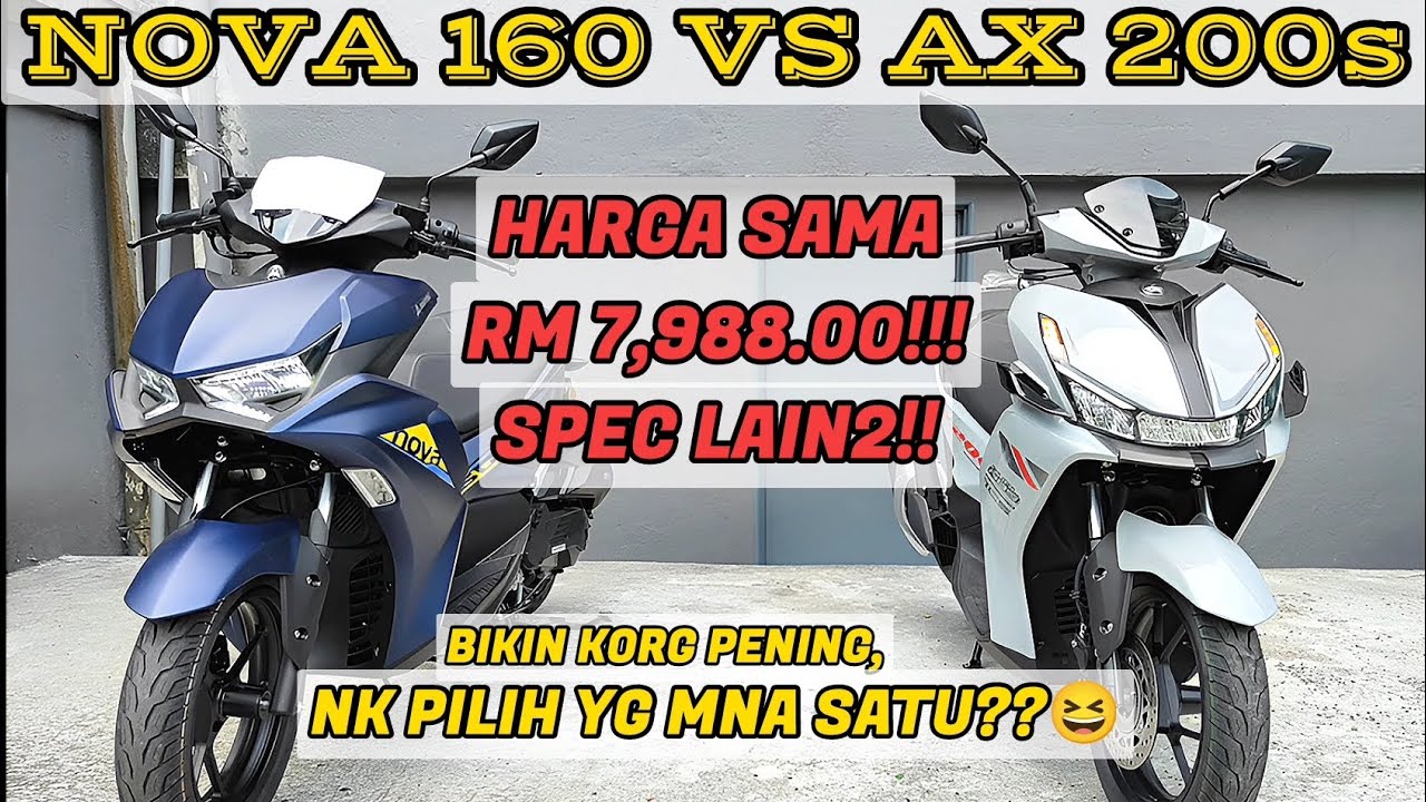 QJMOTOR AX 200s VS AVETA NOVA 160 - MANA SATU NAK PILIH NI? TGK VIDEO SAMPAI HABIS!!!