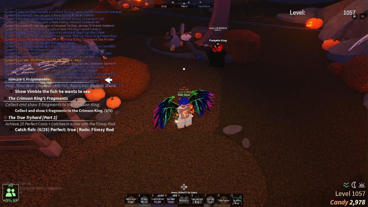 Roblox fisch spotlight completed 2 lil showcase i guess YouTube