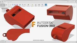 Fusion 360 Absolute Beginner - How To Model a Whistle - Last Nights Facebook Livestream