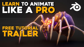 How To Animate ANY Creature With Legs in Blender in 4 EASY steps - Spider Walk Cycle - Trailer