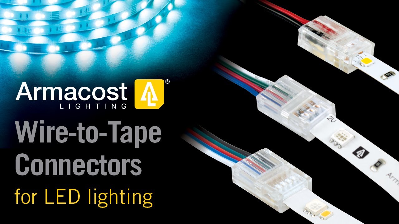 SureLock Pro 2 Pin Tape to Wire LED Strip Light Channel Connectors