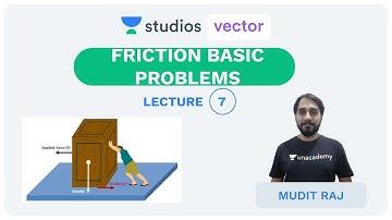 L7: Friction Basic Problems | Engineering Mechanics | UPSC ESE | Mudit Raj