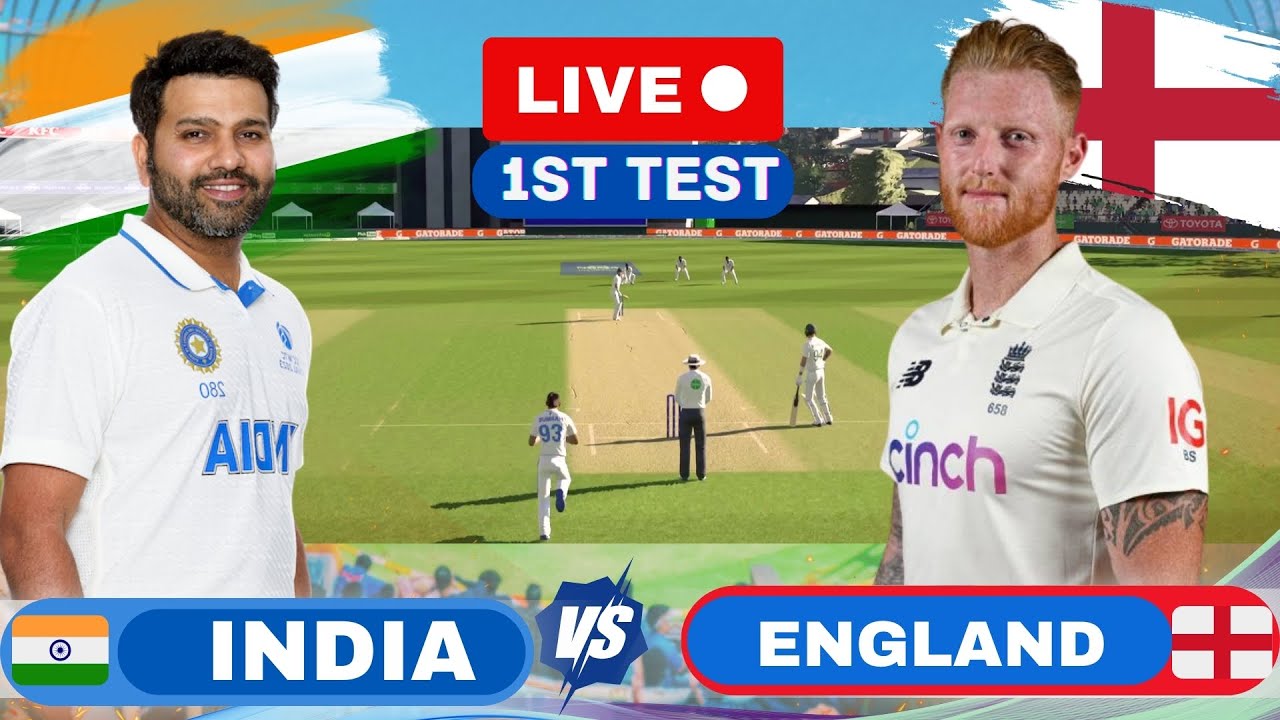India vs England 1st Test Live Score & Commentary IND vs ENG Live