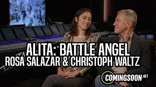 ALITA: BATTLE ANGEL | Rosa Salazar & Christoph Waltz Interview