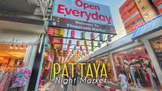 Pattaya Night Market, Food, Clothes l December 2023