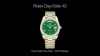 Every Rolex Day-Date Release 2022 - YouTube