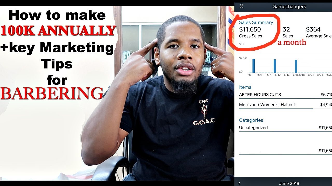 HOW TO MAKE 60 to 100K ANNUALLY as a BARBER