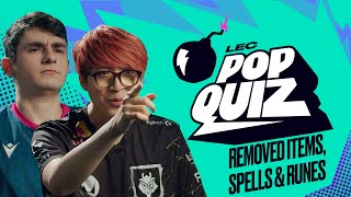 Old Items, Spells and Runes | LEC Pop Quiz | 2023 Spring