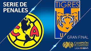 SERIE DE PENALES | América 0 - 0 Tigres UANL | Campeón de Campeones - 2019