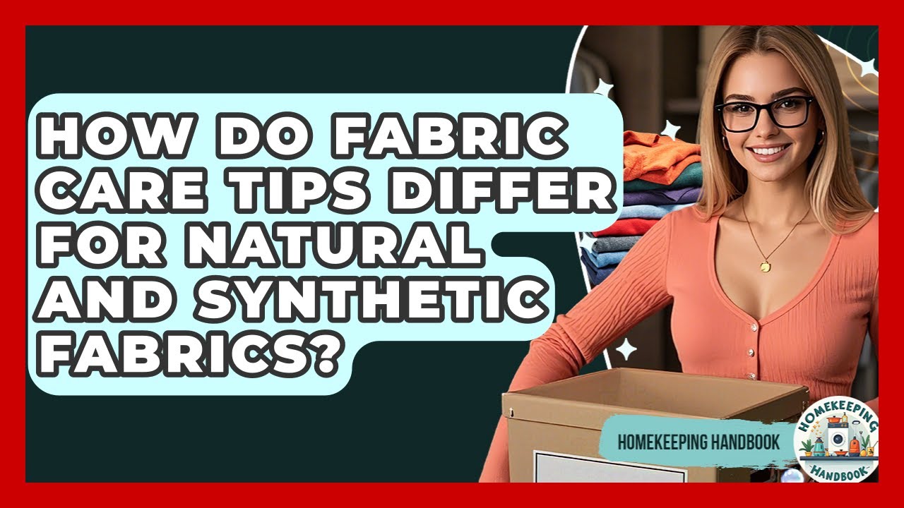 How Do Fabric Care Tips Differ for Natural and Synthetic Fabrics? - Homekeeping Handbook