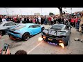 Street Racers TAKEOVER Fancy Car Meet!