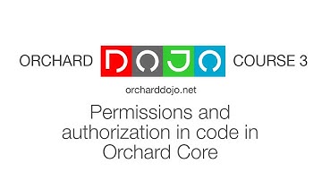 Permissions and authorization in code in Orchard Core - Dojo Course 3 (35)
