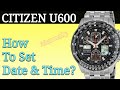 Ajuster montre citizen u600  comment rgler lheure de citizen eco drive 