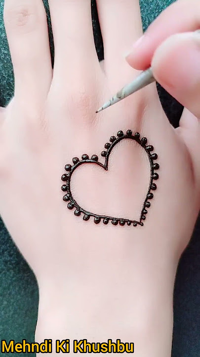 Simple heart mehndi design ❤️ | Mehandi ki design | #heart #shorts