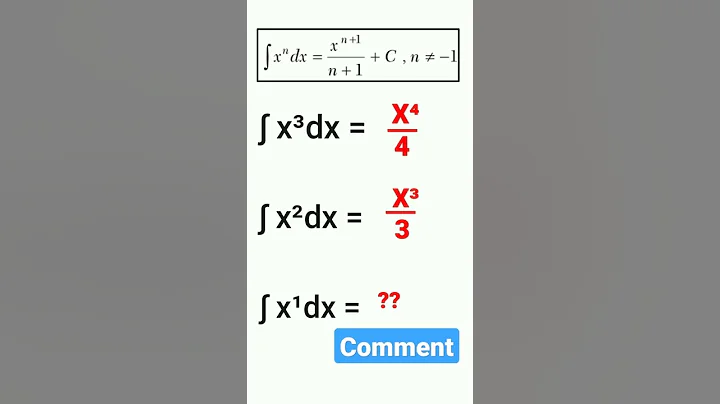 Power rule of Integration #mathsshorts #mathstrick #shorts
