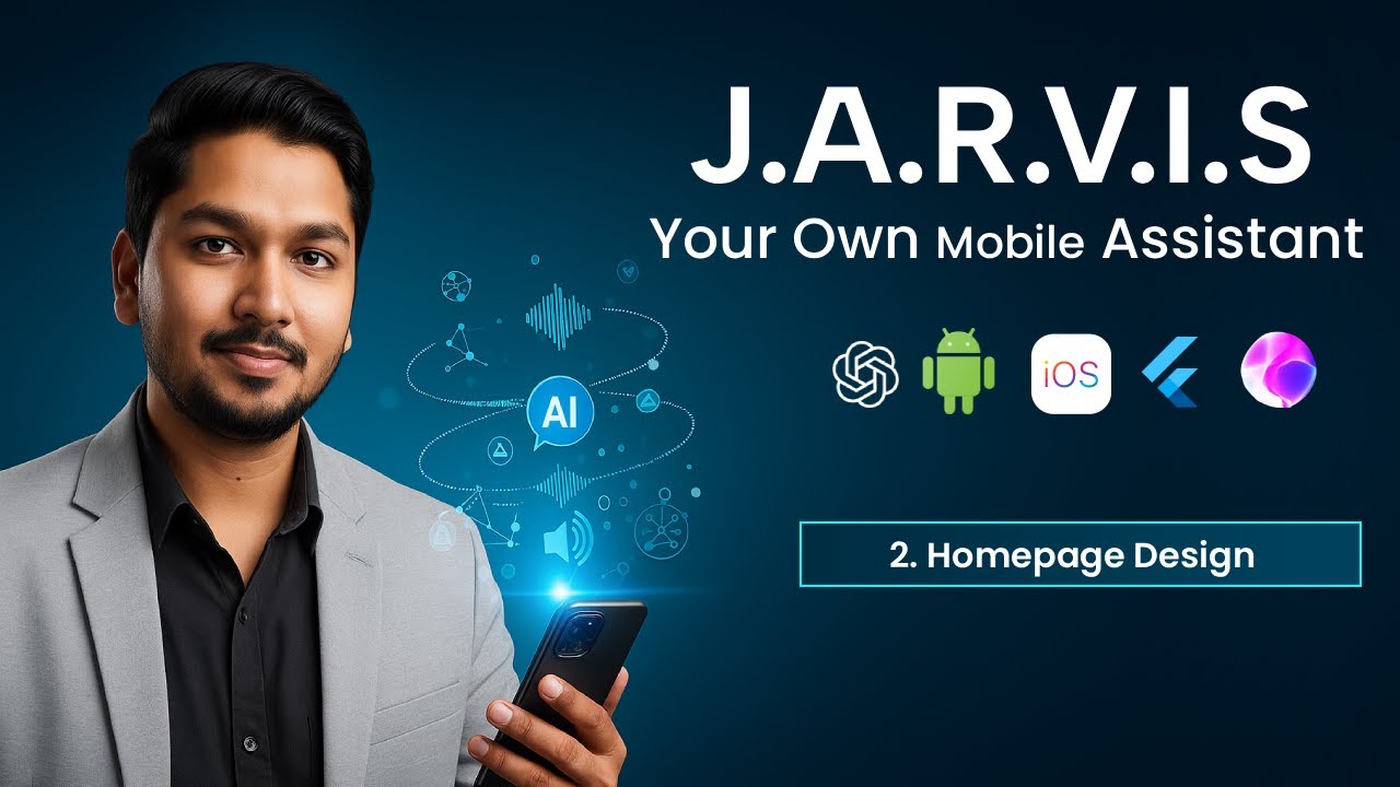 Home Page Design | How to make Jarvis in Python | Flutter | voice ...