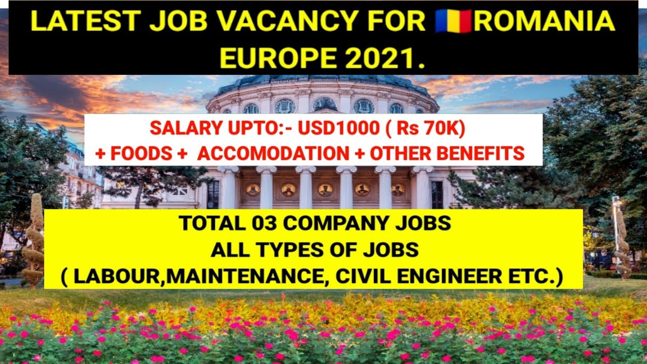 Latest jobs Romania🇷🇴 Europe// Direct interview jobs April 2021// Romania jobs/Europe jobs.