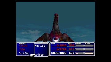 FINAL FANTASY VII Yuffie solo vs Ruby Weapon Counter Method