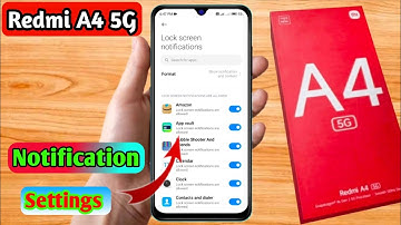 redmi a4 5g notification settings, redmi a4 5g notification off