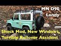 MN Model D90 Land Rover: Softer Springs, Rear Windows, Terrible Rollover Accident!